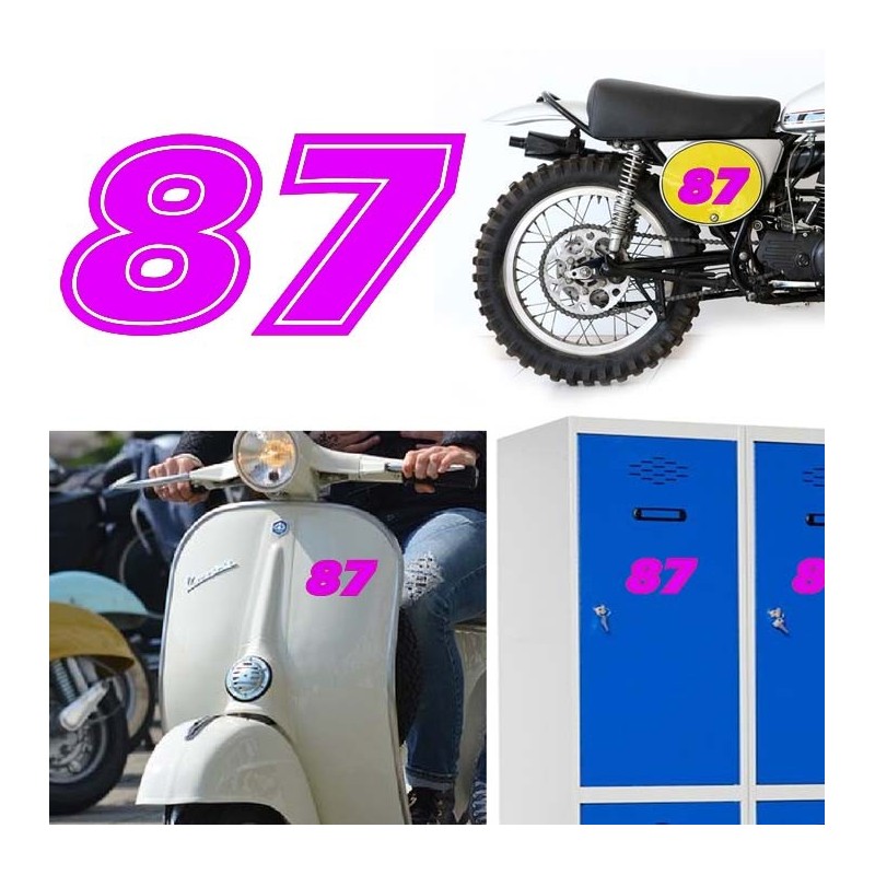 Numero 87 versión eras, pegatina de vinilo