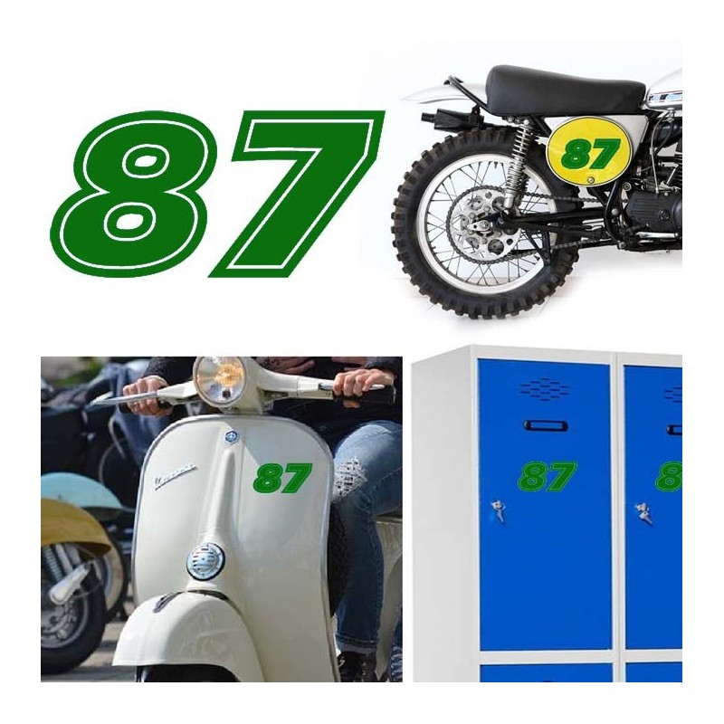 Numero 87 versión eras, pegatina de vinilo