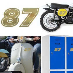 Numero 87 versión eras, pegatina de vinilo