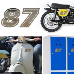 Numero 87 versión eras, pegatina de vinilo