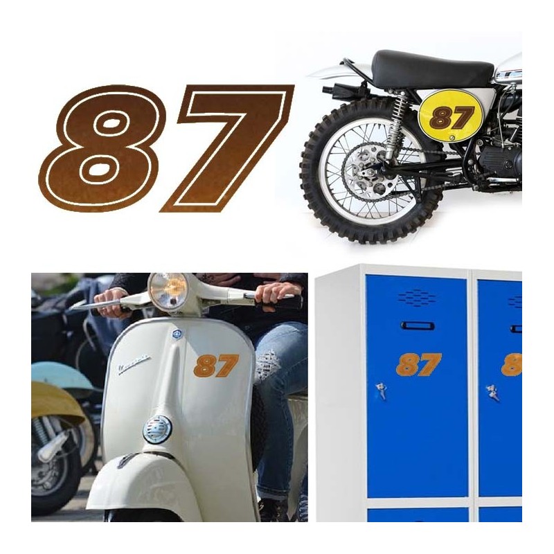 Numero 87 versión eras, pegatina de vinilo