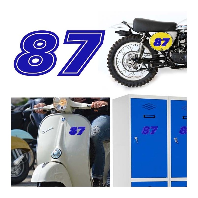 Numero 87 versión eras, pegatina de vinilo