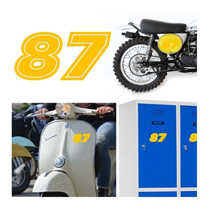 Numero 87 versión eras, pegatina de vinilo