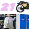 Numero 21 versión eras, pegatina de vinilo