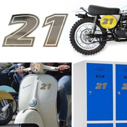 Numero 21 versión eras, pegatina de vinilo