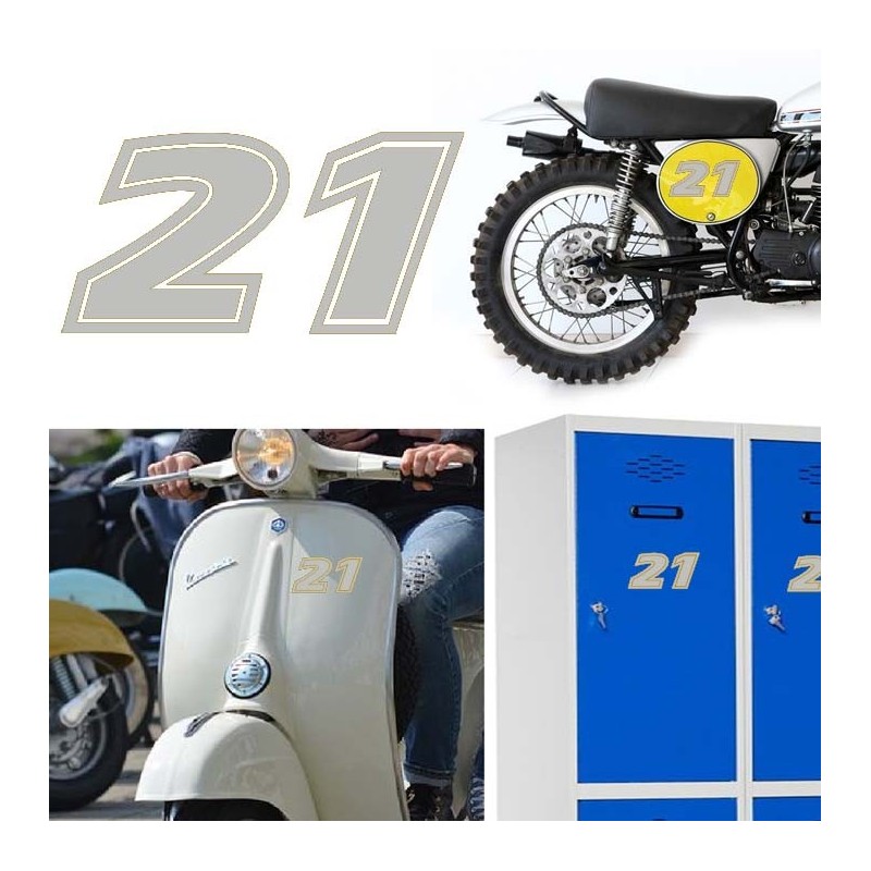 Numero 21 versión eras, pegatina de vinilo