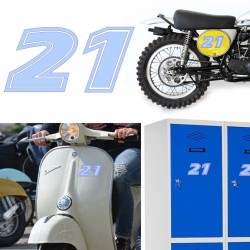 Numero 21 versión eras, pegatina de vinilo