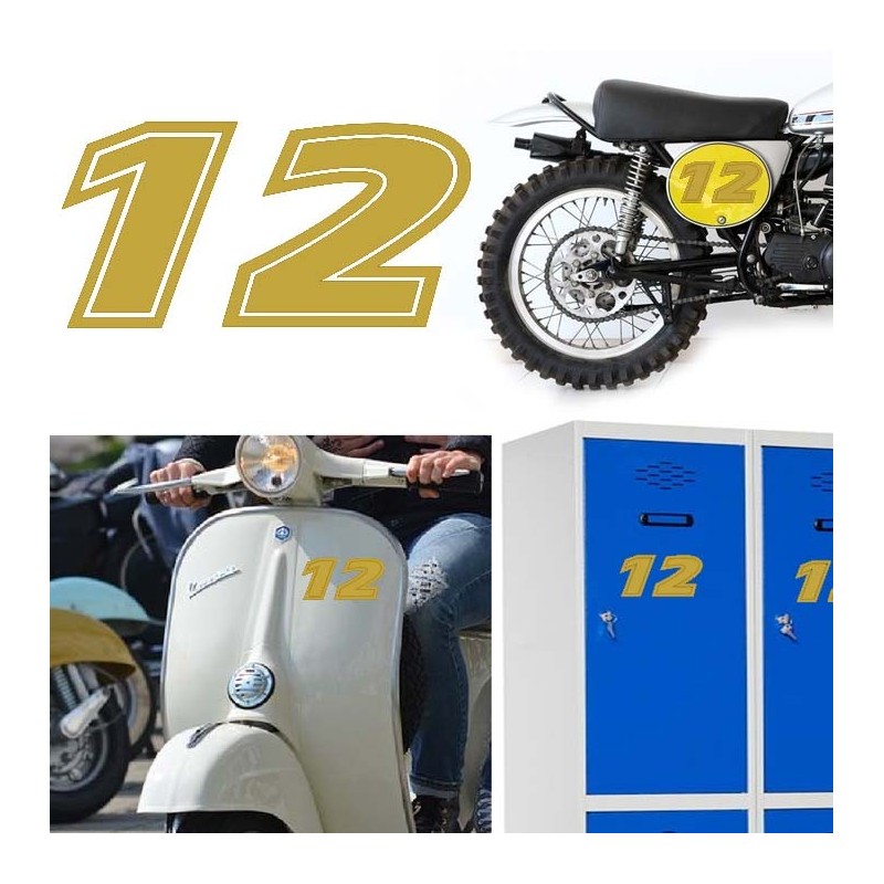 Numero 12 versión eras, pegatina de vinilo