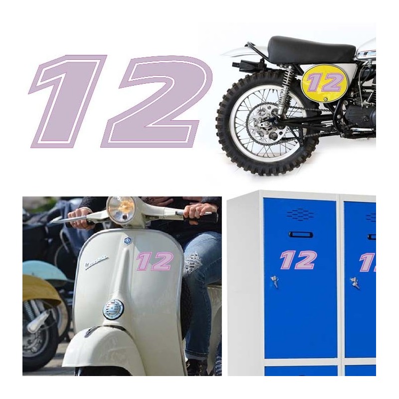 Numero 12 versión eras, pegatina de vinilo