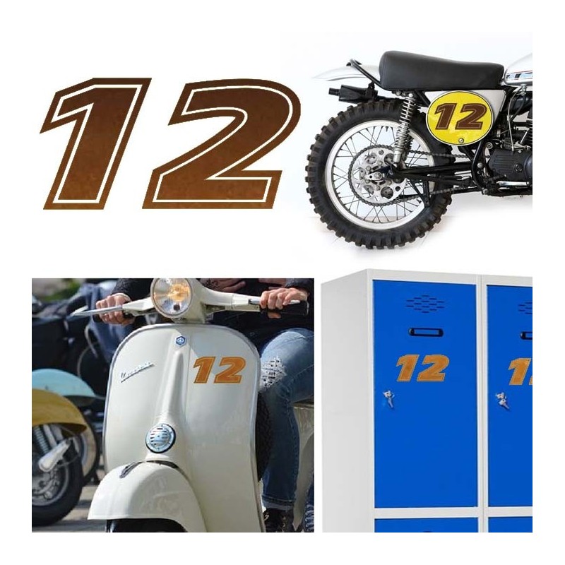 Numero 12 versión eras, pegatina de vinilo