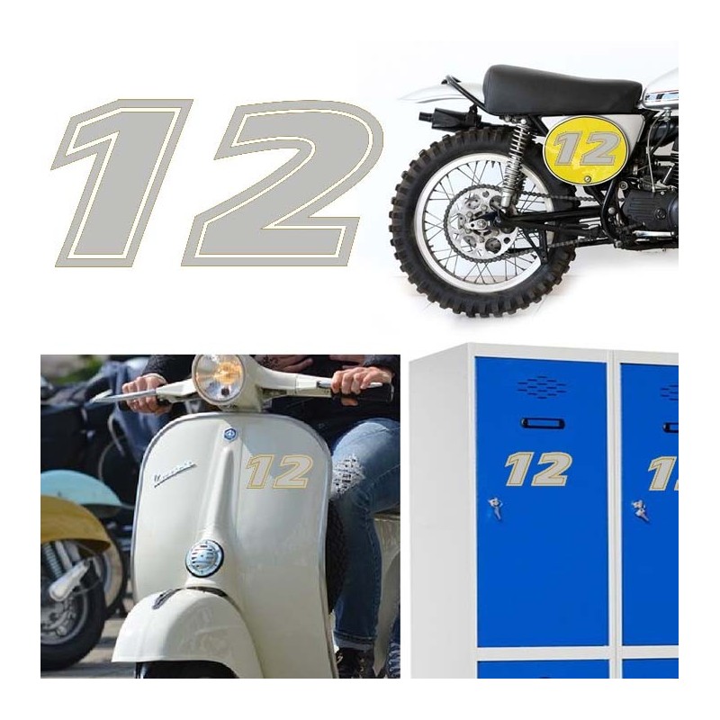 Numero 12 versión eras, pegatina de vinilo