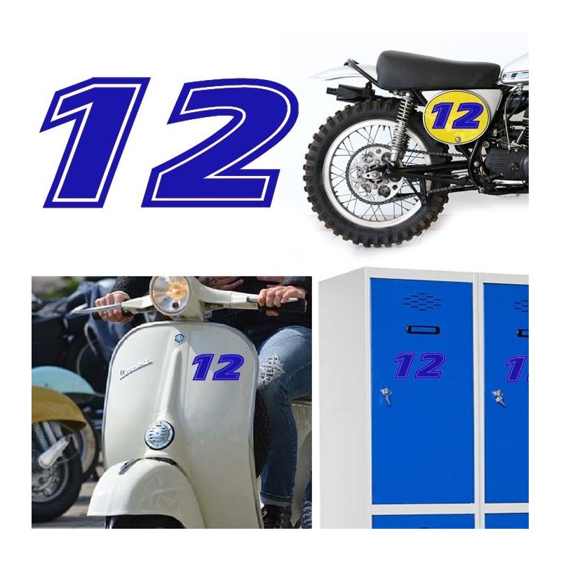 Numero 12 versión eras, pegatina de vinilo