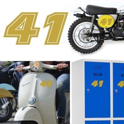 Numero 41 versión eras, pegatina de vinilo