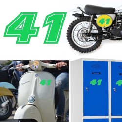 Numero 41 versión eras, pegatina de vinilo