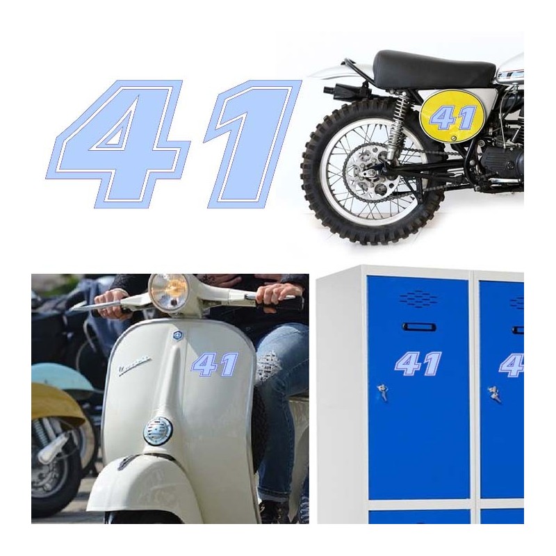 Numero 41 versión eras, pegatina de vinilo