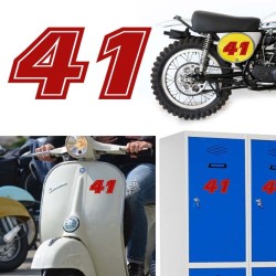 Numero 41 versión eras, pegatina de vinilo