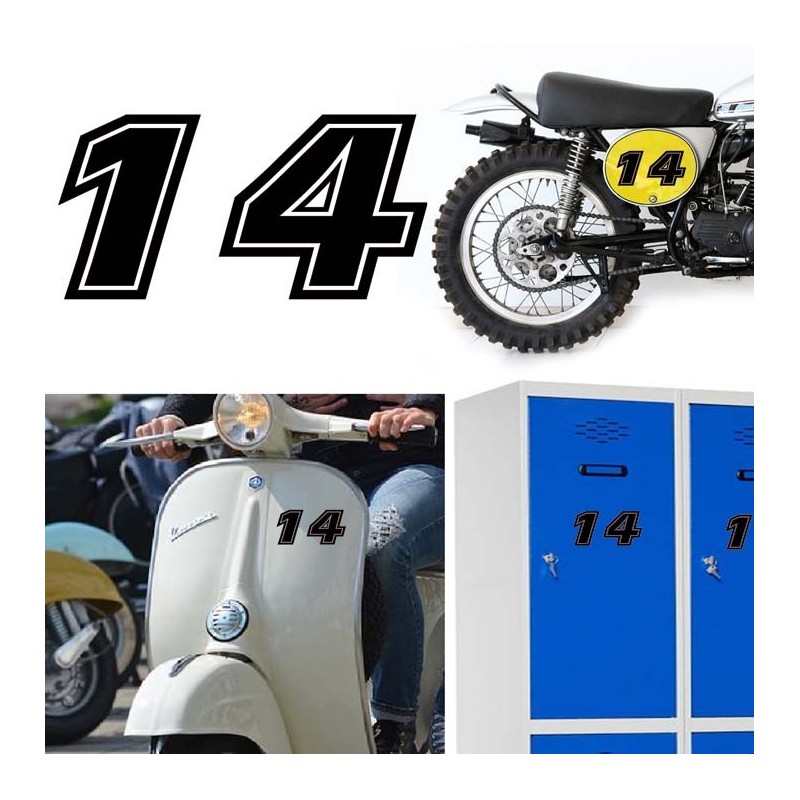Numero 14 versión eras, pegatina de vinilo