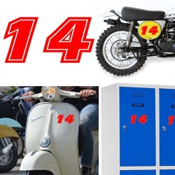 Numero 14 versión eras, pegatina de vinilo