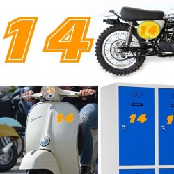 Numero 14 versión eras, pegatina de vinilo
