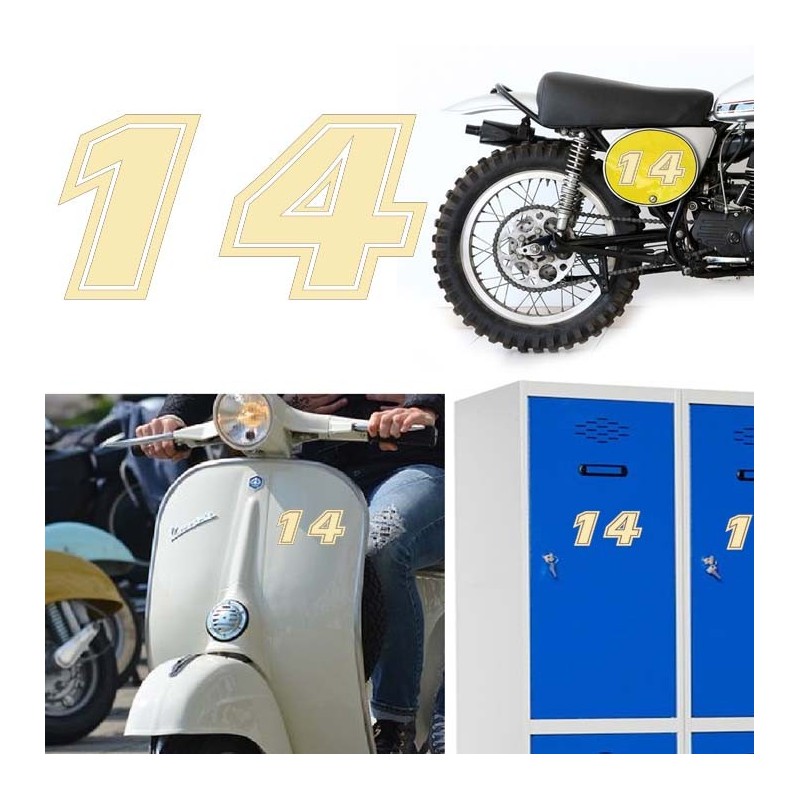 Numero 14 versión eras, pegatina de vinilo
