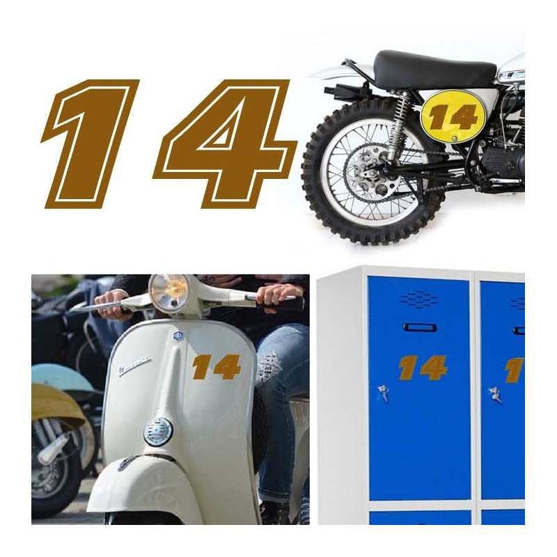 Numero 14 versión eras, pegatina de vinilo