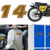 Numero 14 versión eras, pegatina de vinilo