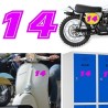 Numero 14 versión eras, pegatina de vinilo