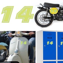 Numero 14 versión eras, pegatina de vinilo