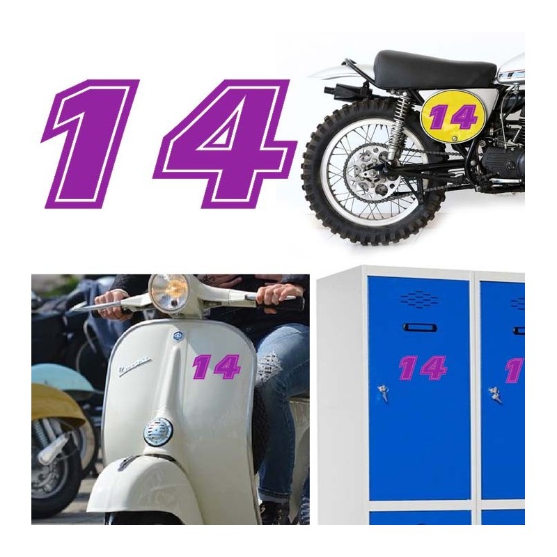 Numero 14 versión eras, pegatina de vinilo