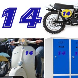 Numero 14 versión eras, pegatina de vinilo