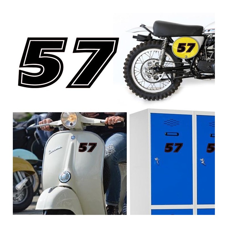 Numero 57 versión eras, pegatina de vinilo