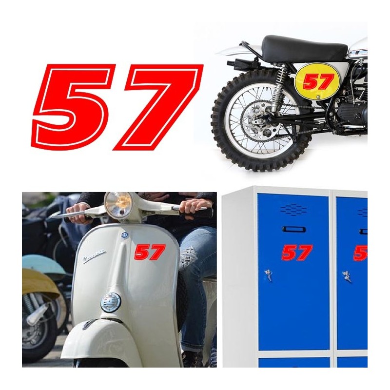 Numero 57 versión eras, pegatina de vinilo