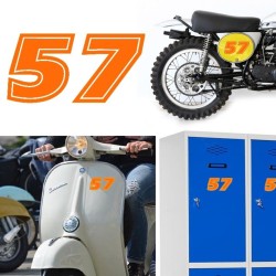 Numero 57 versión eras, pegatina de vinilo
