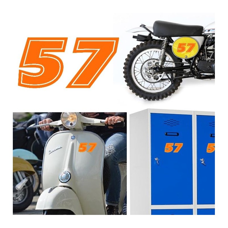 Numero 57 versión eras, pegatina de vinilo