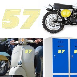 Numero 57 versión eras, pegatina de vinilo