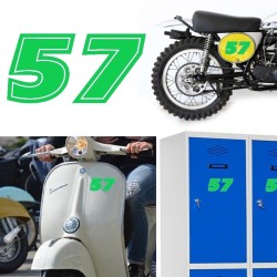 Numero 57 versión eras, pegatina de vinilo