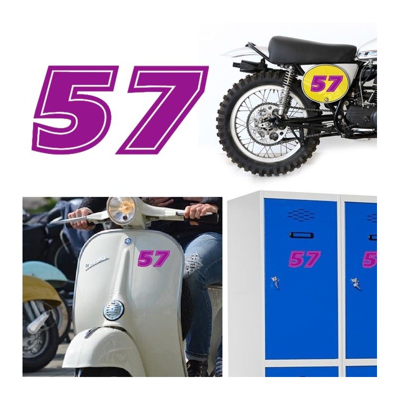Numero 57 versión eras, pegatina de vinilo