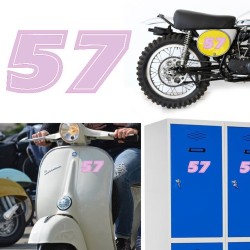 Numero 57 versión eras, pegatina de vinilo