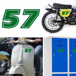 Numero 57 versión eras, pegatina de vinilo