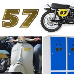 Numero 57 versión eras, pegatina de vinilo