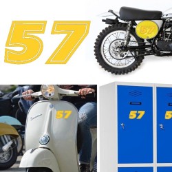 Numero 57 versión eras, pegatina de vinilo