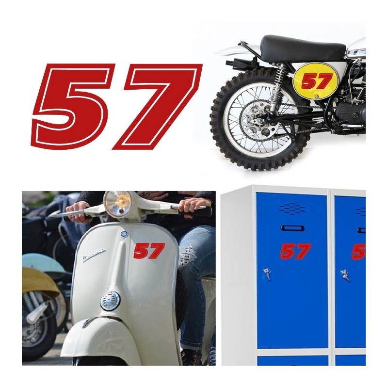Numero 57 versión eras, pegatina de vinilo
