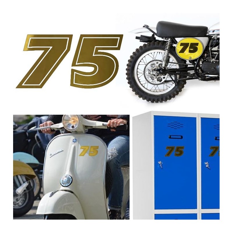 Numero 75 versión eras, pegatina de vinilo