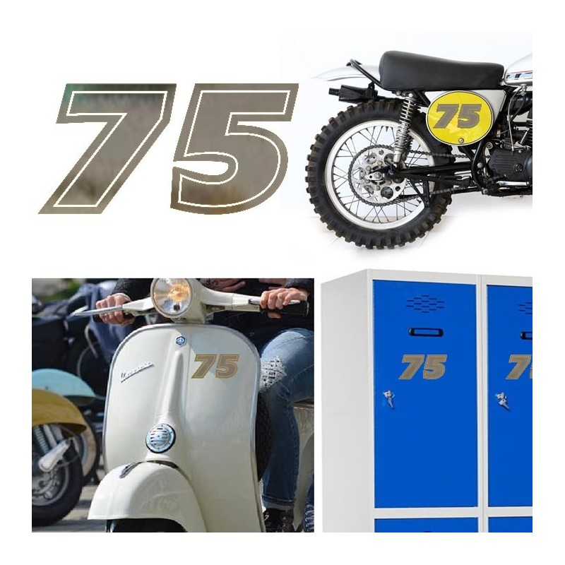 Numero 75 versión eras, pegatina de vinilo