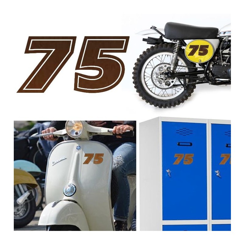 Numero 75 versión eras, pegatina de vinilo