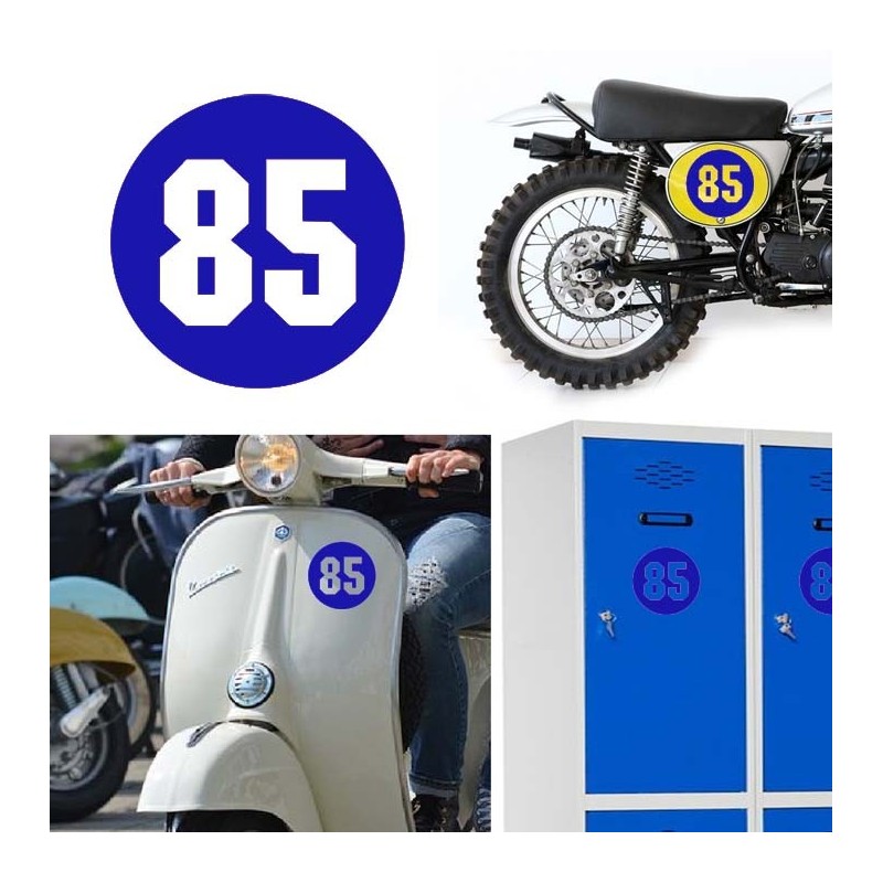 Numero 85 versión via, pegatina de vinilo