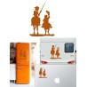 Don Quijote y Sancho, pegatina de vinilo versión saludo izquierda