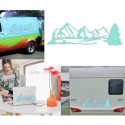 Montañas versión 3, pegatina de vinilo