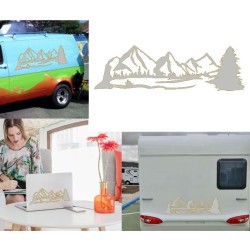 Montañas versión 3, pegatina de vinilo
