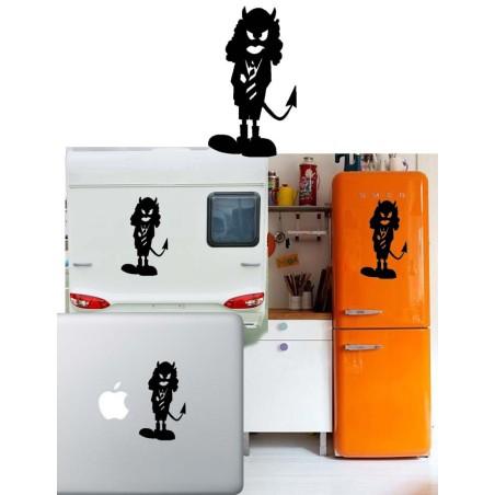 Angus Young caricatura, pegatina de vinilo